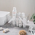 Water Ripple Plastic Shower Caddy Basket With Handle,